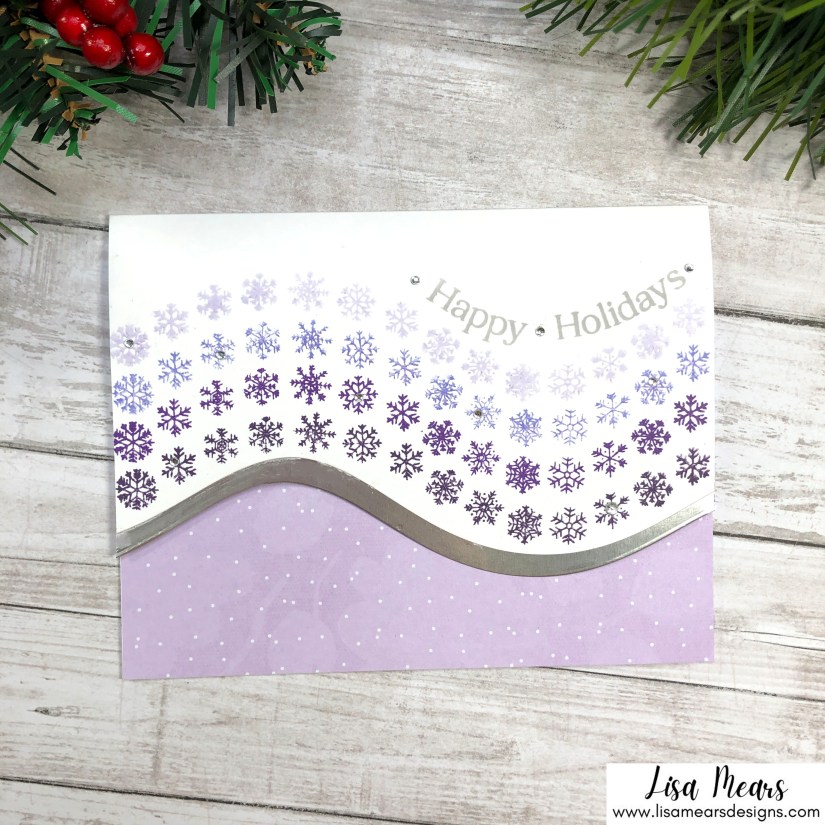 Spellbinders Clear Stamp of the Month November 2021 - Christmas Card Snowflakes