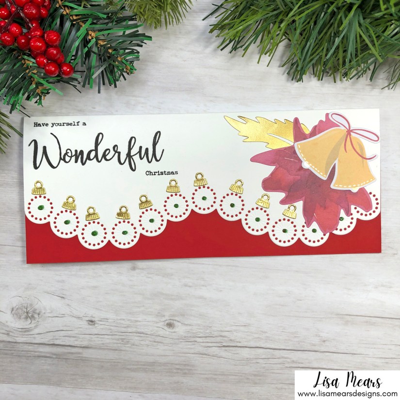 Spellbinders Small Die of the Month November 2021 - Christmas Slimline Card with Ornament