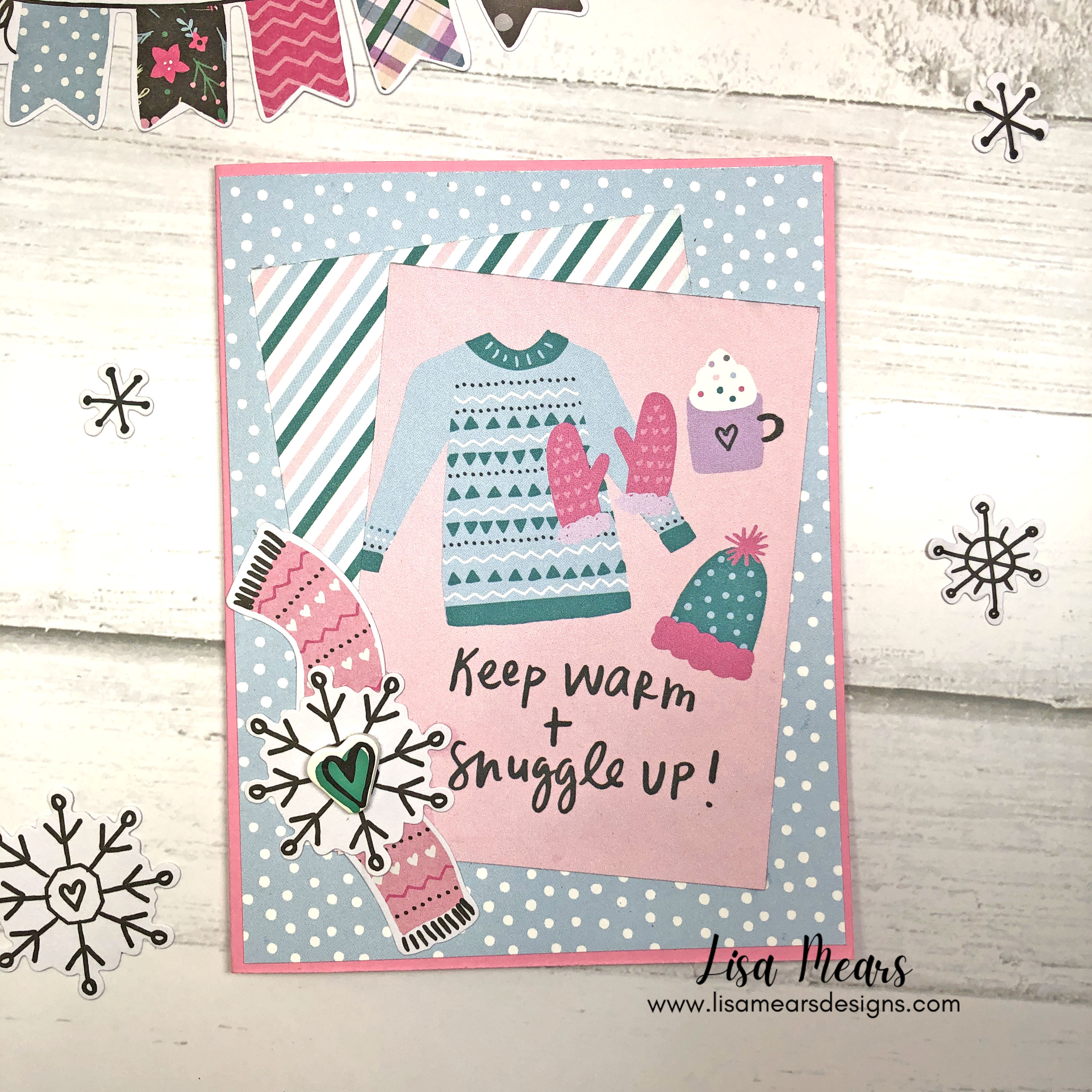 Simple Stories - Feelin' Frosty - 14 Winter Cards with Ephemera