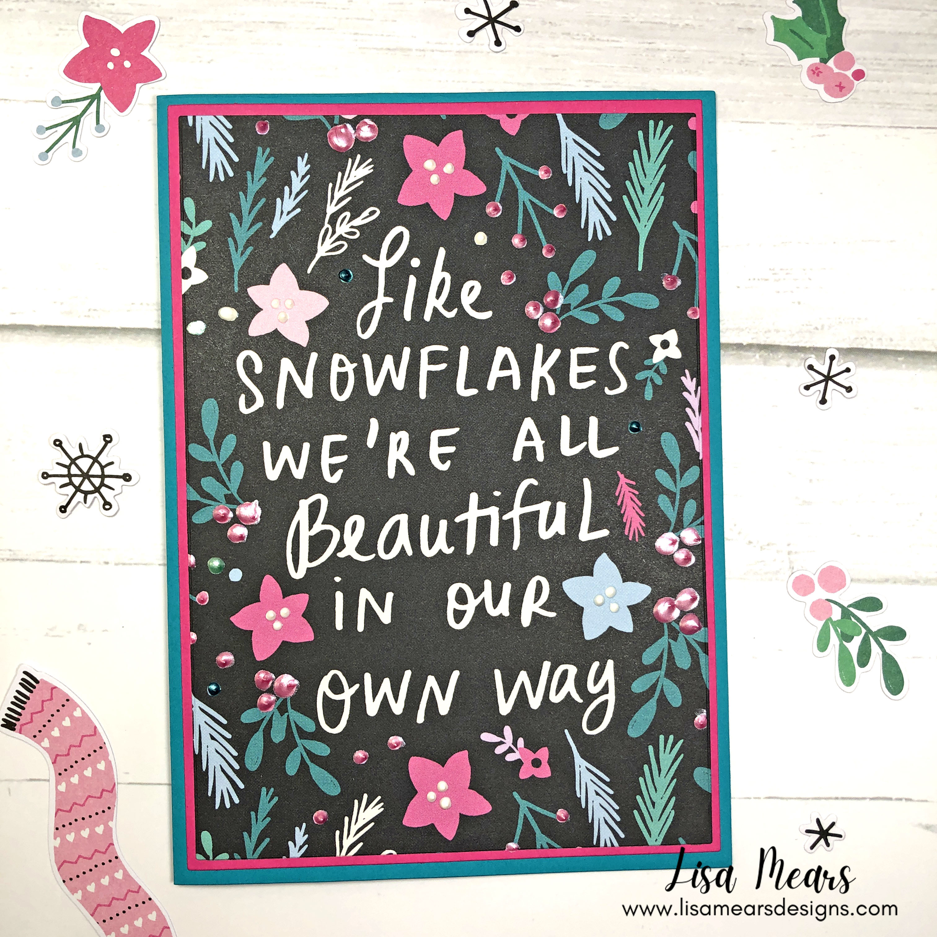 Simple Stories - Feelin' Frosty - 14 Winter Cards with Ephemera