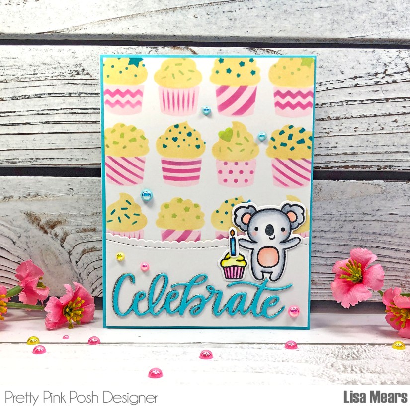 Pretty Pink Posh Birthday Release - Crafty Critters, Layered Cupcakes Stencil