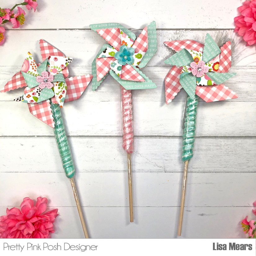 Handmade 3D Pinwheels - Pretty Pink Posh