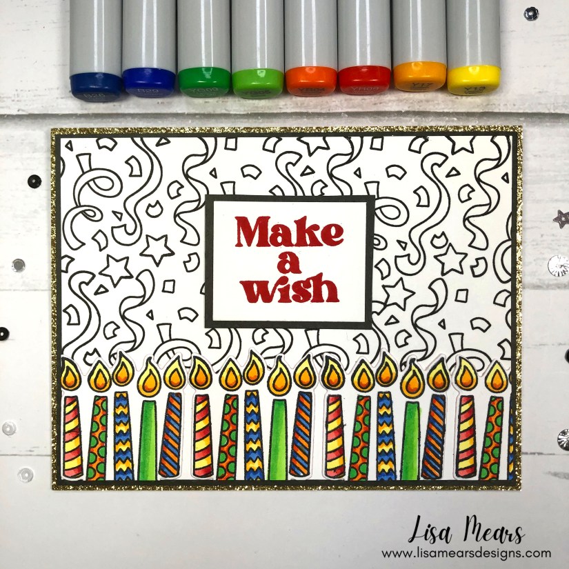 Pink and Main - Crafty Courtyard Kit - March 2022 - Black Tie Party - handmade card with candles