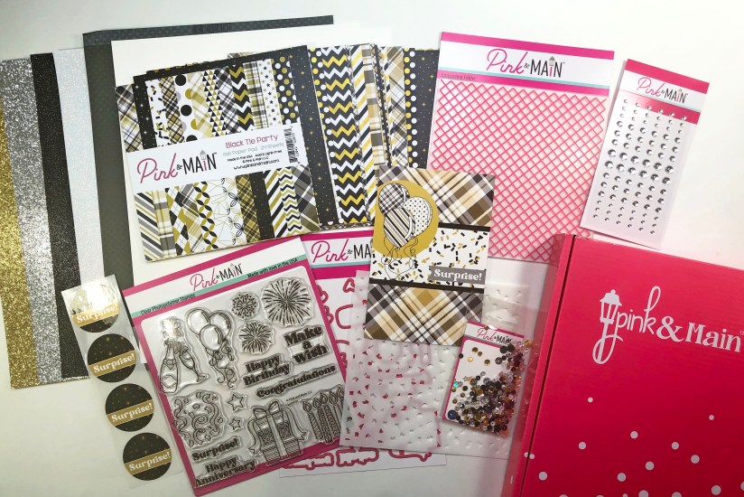 Pink and Main Black Tie Party Crafty Courtyard Kit