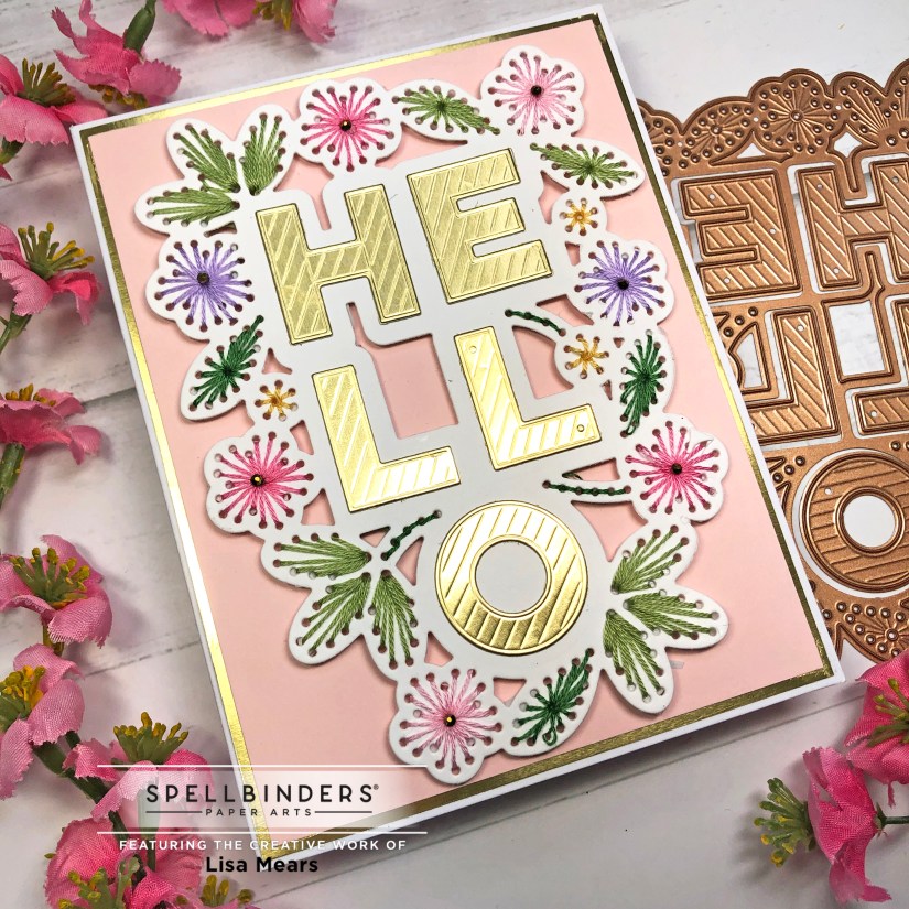 Spellbinders Small Die of the Month May 2022 - Stitched Hello