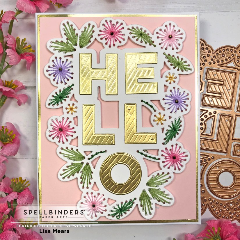 Spellbinders Small Die of the Month May 2022 - Stitched Hello