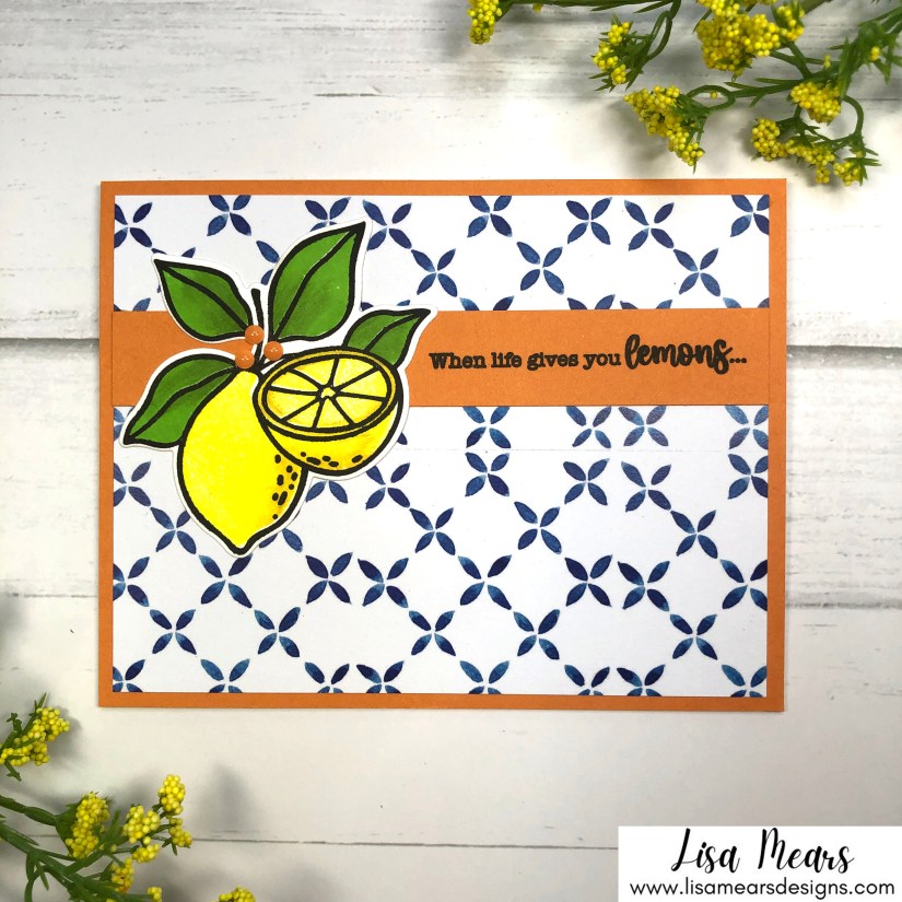 Pink and Main April 2022 Crafty Courtyard Kit - Lemon Twist - Card 1 - L