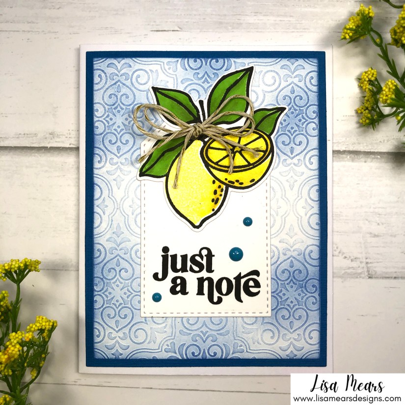 Pink and Main April 2022 Crafty Courtyard Kit - Lemon Twist - Card 4 L