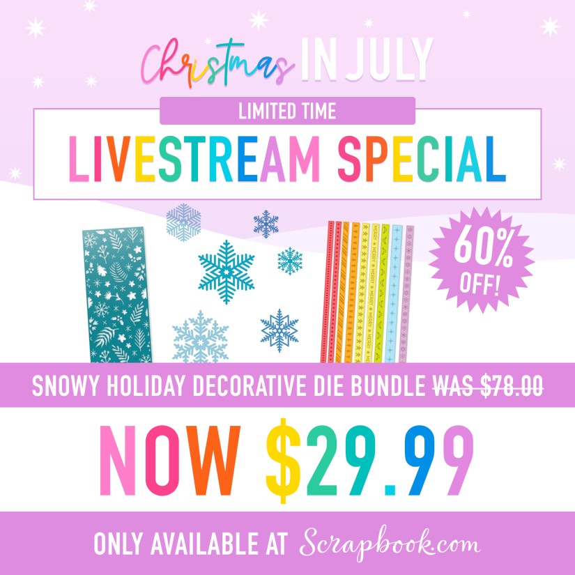 Snowy Holiday Bundle -Scrapbook.com, Snowflake Dies, Winter Cover Plate Die