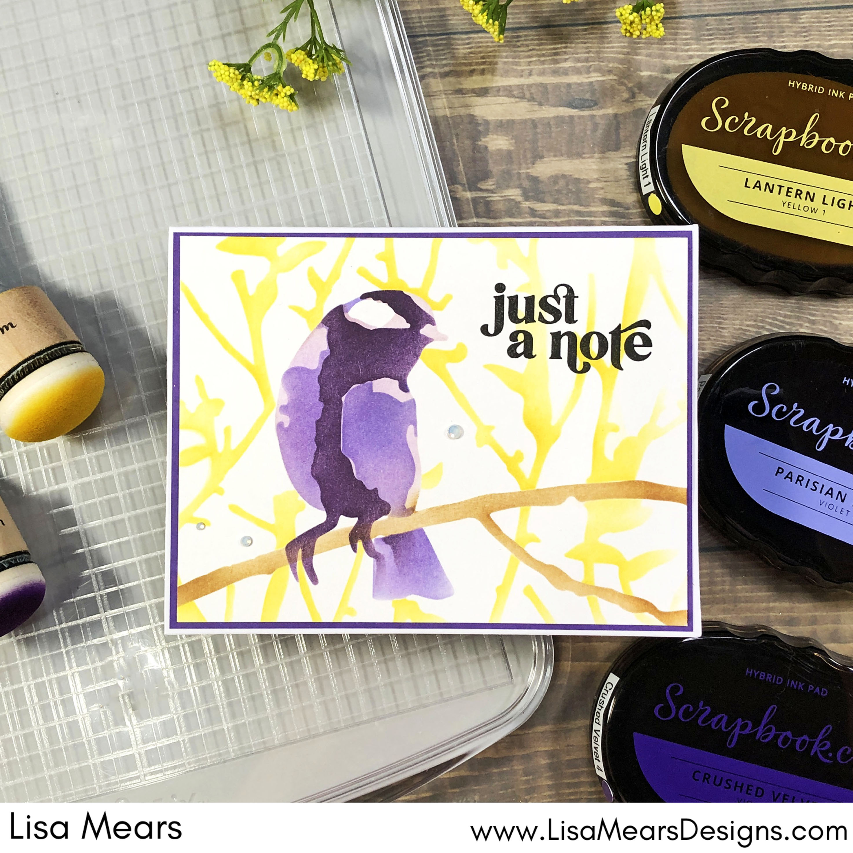 Sizzix Stencil and Stamp Tool - Bird and Branches Sizzix Stencil