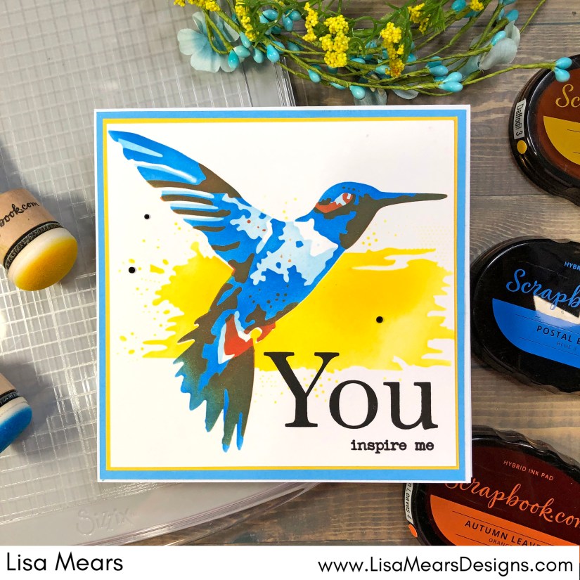 Sizzix Stencil and Stamp Tool - Sizzix Hummingbird Stencil