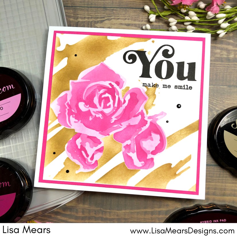 Sizzix Stencil and Stamp Tool - Sizzix Watercolor Roses Stencil