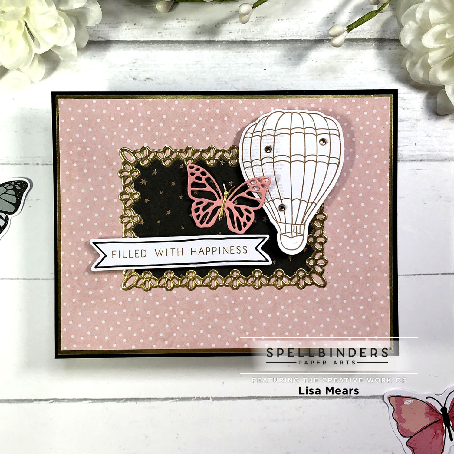 Spellbinders August 2022 Card Kit - Butterfly Sparkle - 10 Cards