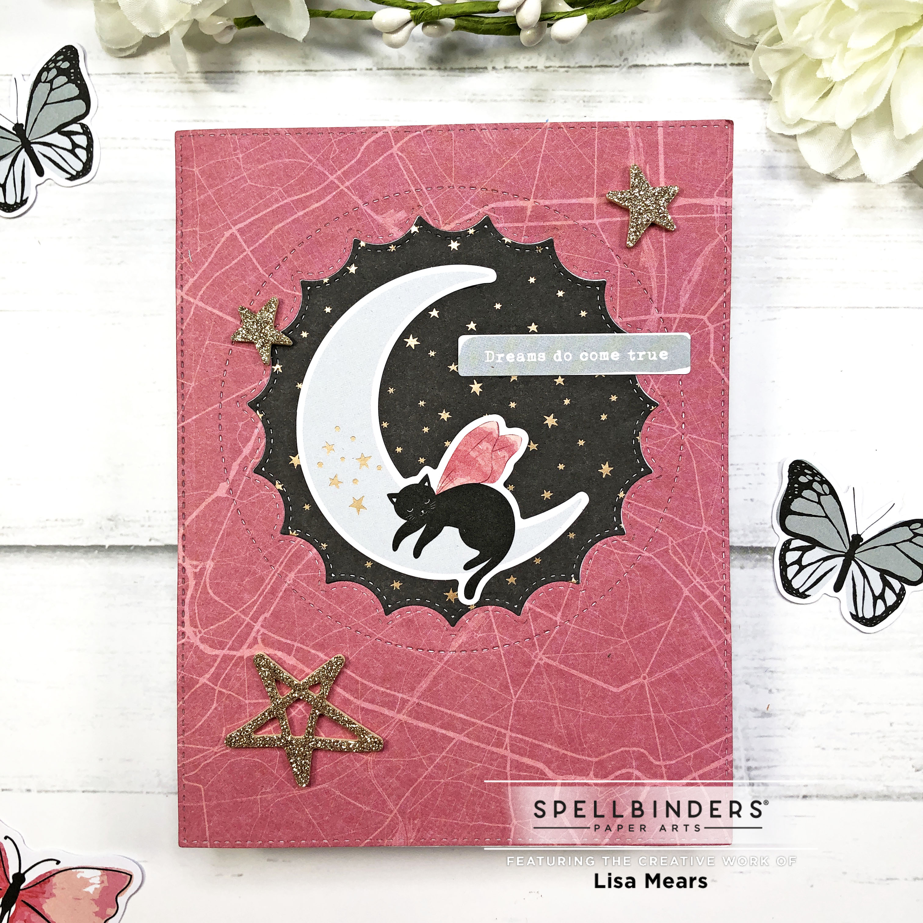 Spellbinders August 2022 Card Kit - Butterfly Sparkle - 10 Cards