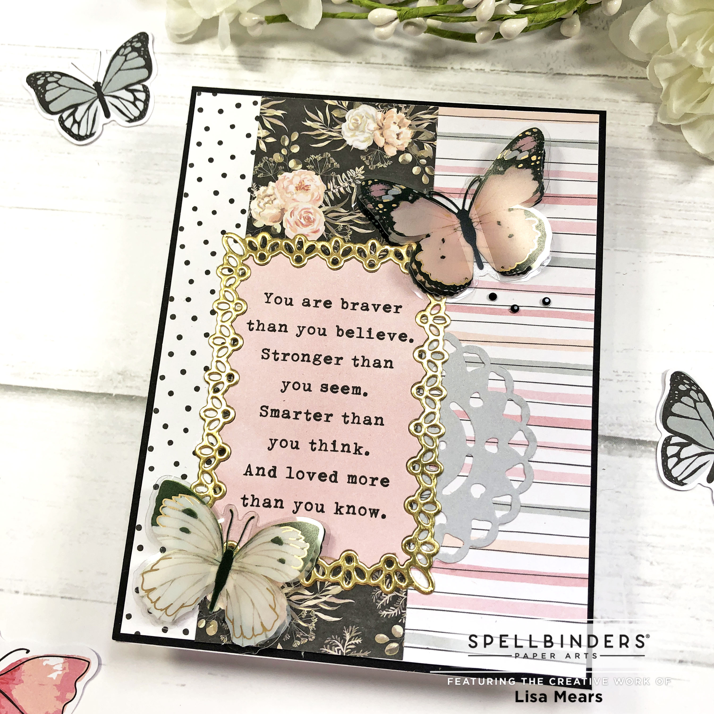 Spellbinders August 2022 Card Kit - Butterfly Sparkle - 10 Cards