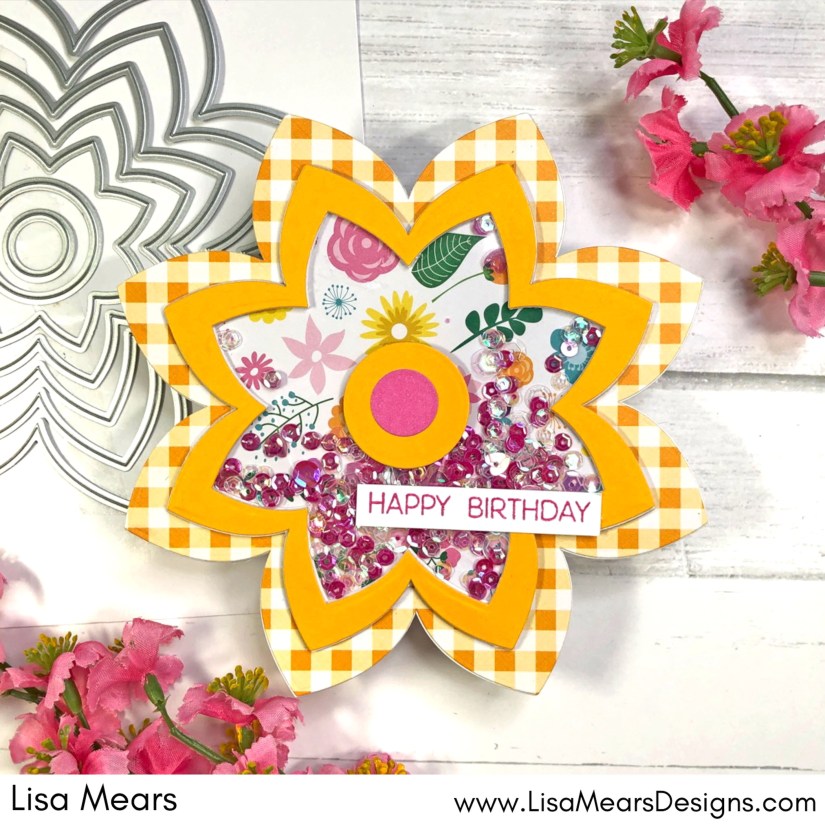 Scrapbook.com SBC Fest Flower Shaped Shaker Card - Scrapbook.com Nested Spring Flowers