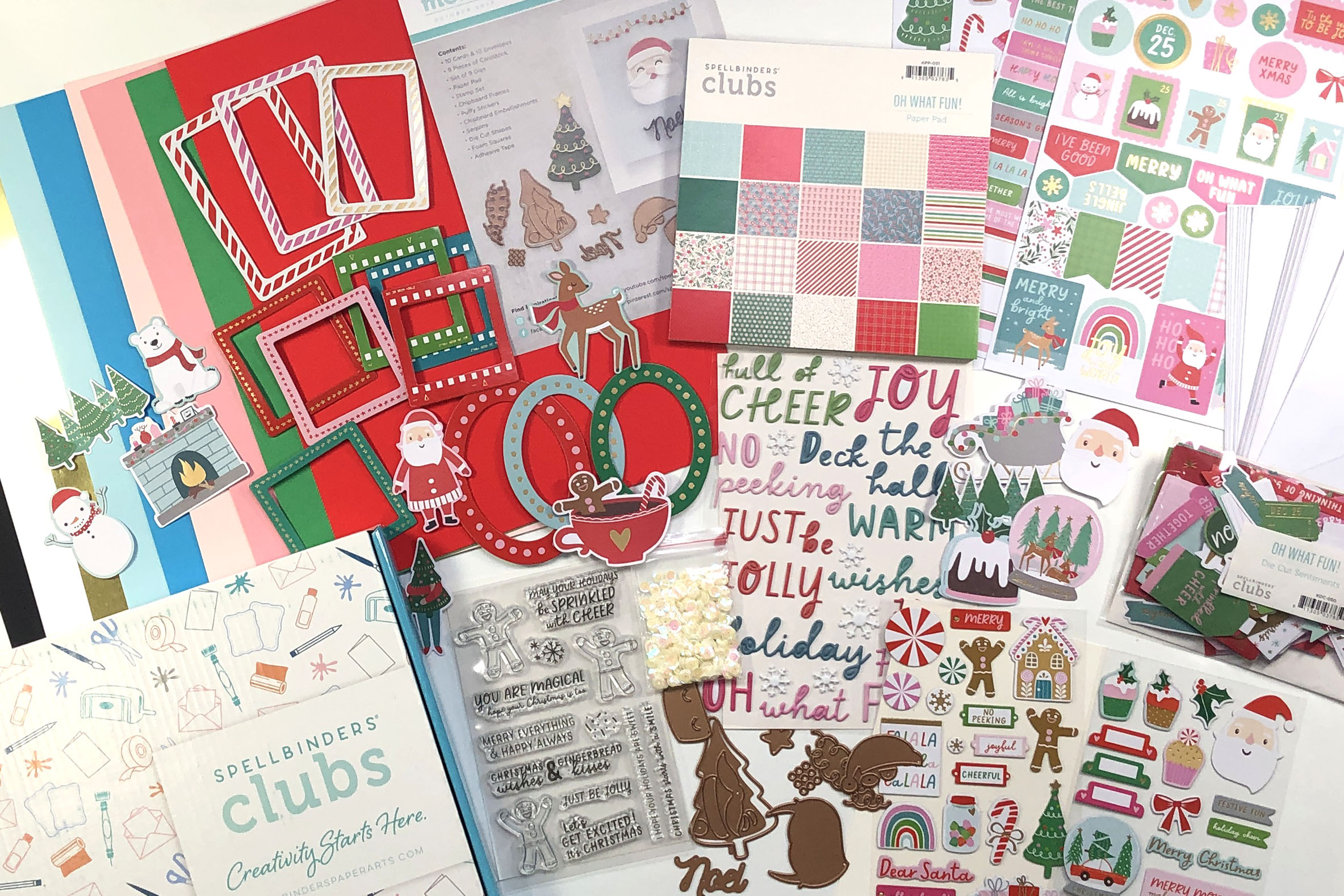 Spellbinders October 2022 Card Kit Club unboxing - Oh What Fun