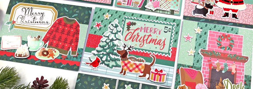 Simple Stories Mix & A-Mingle Card Kit - 8 Christmas Cards