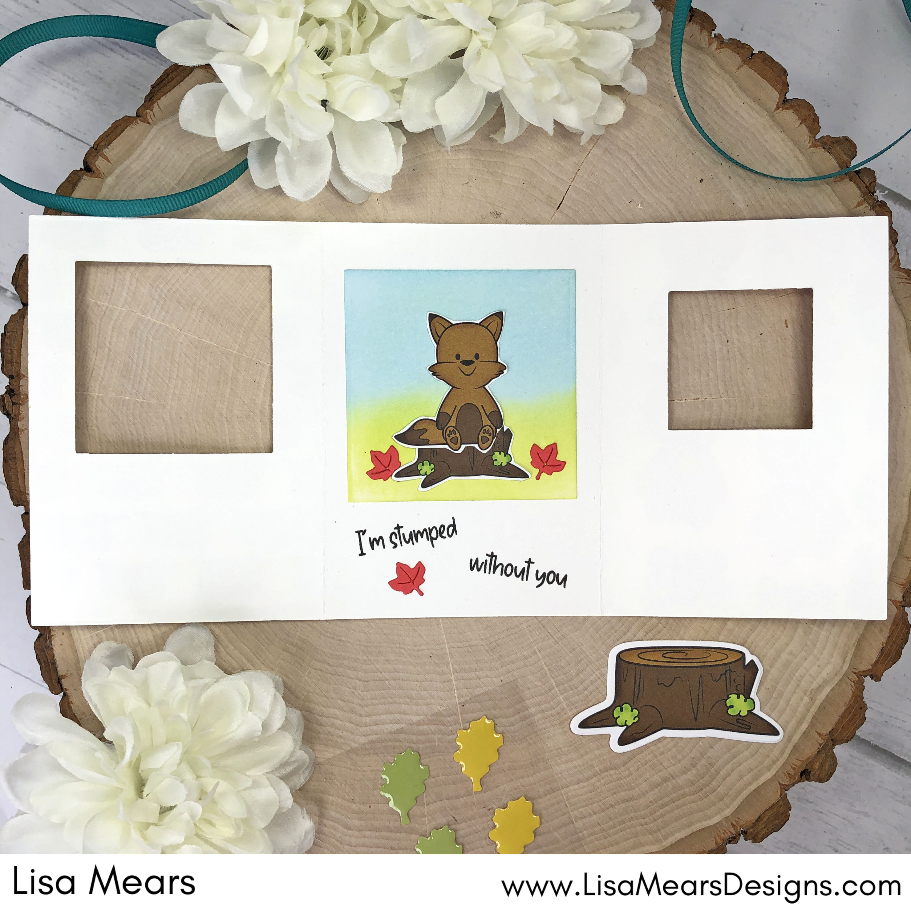 The Stamps of Life November 2022 Card Kit - Tri-fold Card with Critters