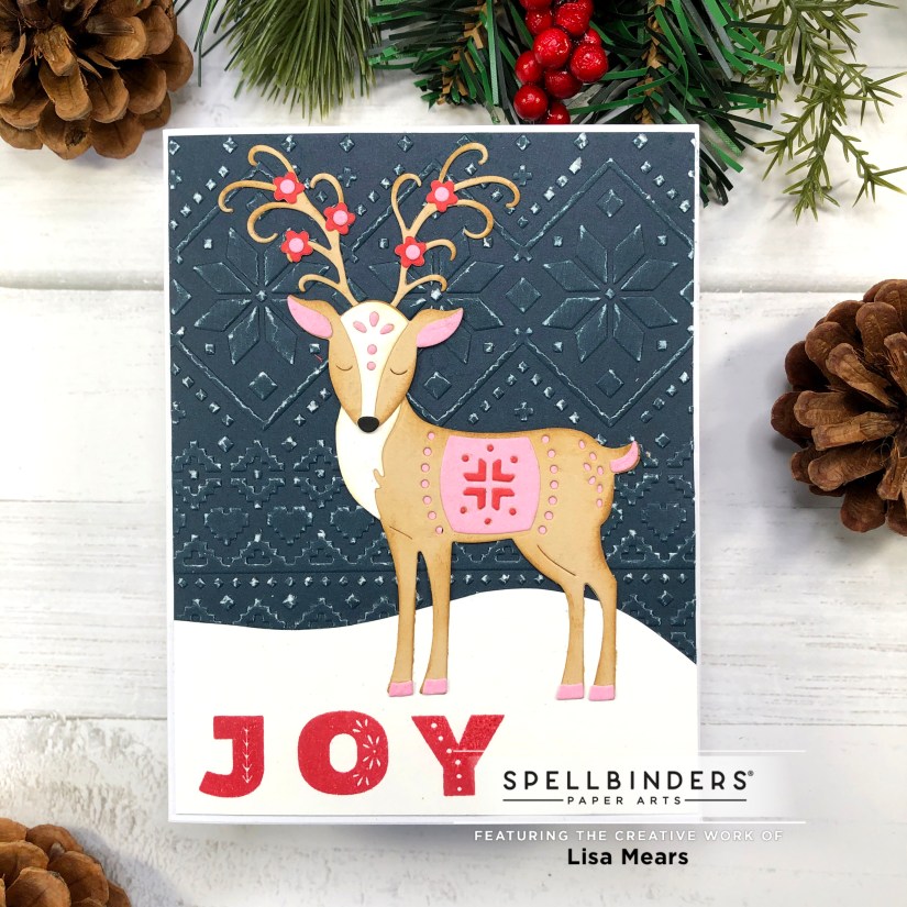 Spellbinders Magical Deer - handmade card with Deer