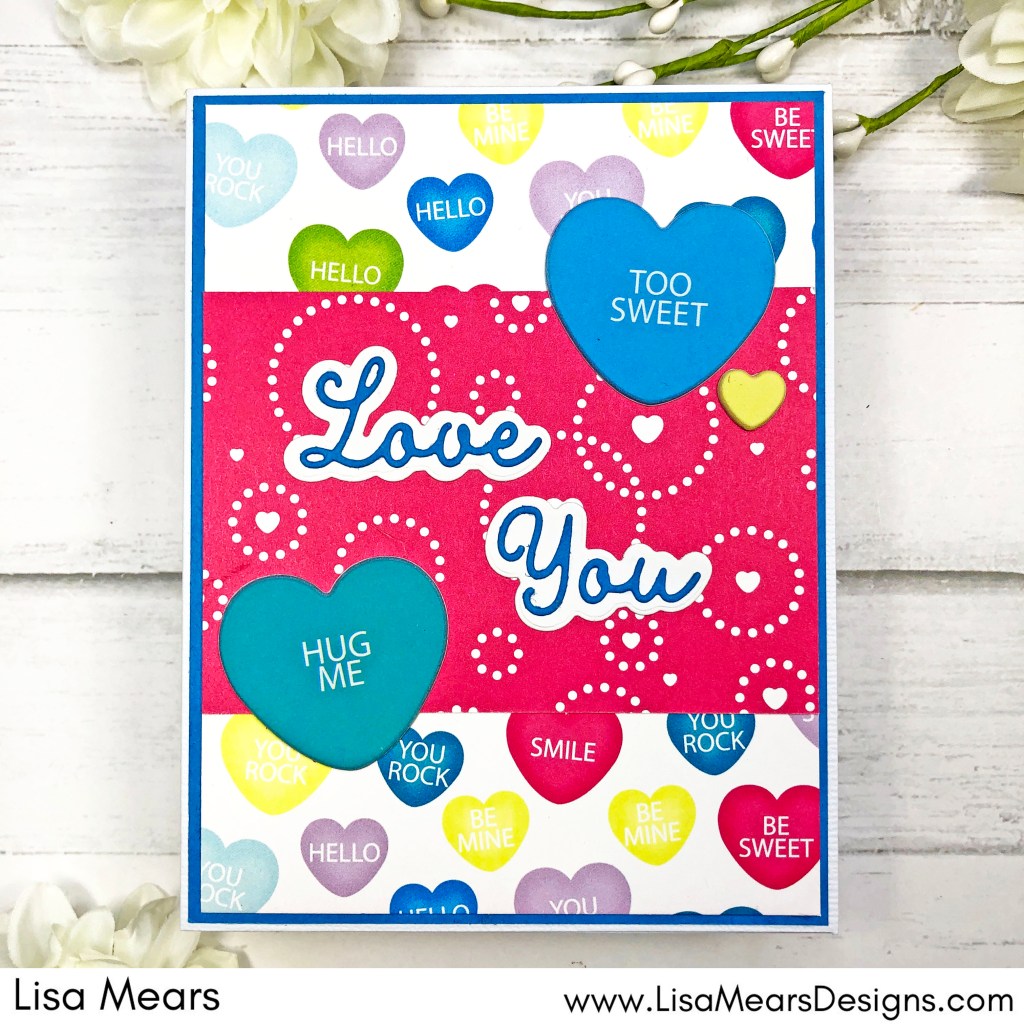 The Stamps of Life Card Kit December 2022 - Sending You Love - Handmade Card with heart