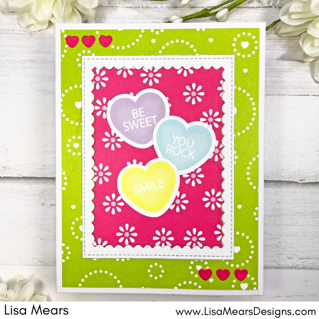 TSOL DeThe Stamps of Life Card Kit December 2022 - Sending You Love - Handmade Card with conversation hearts