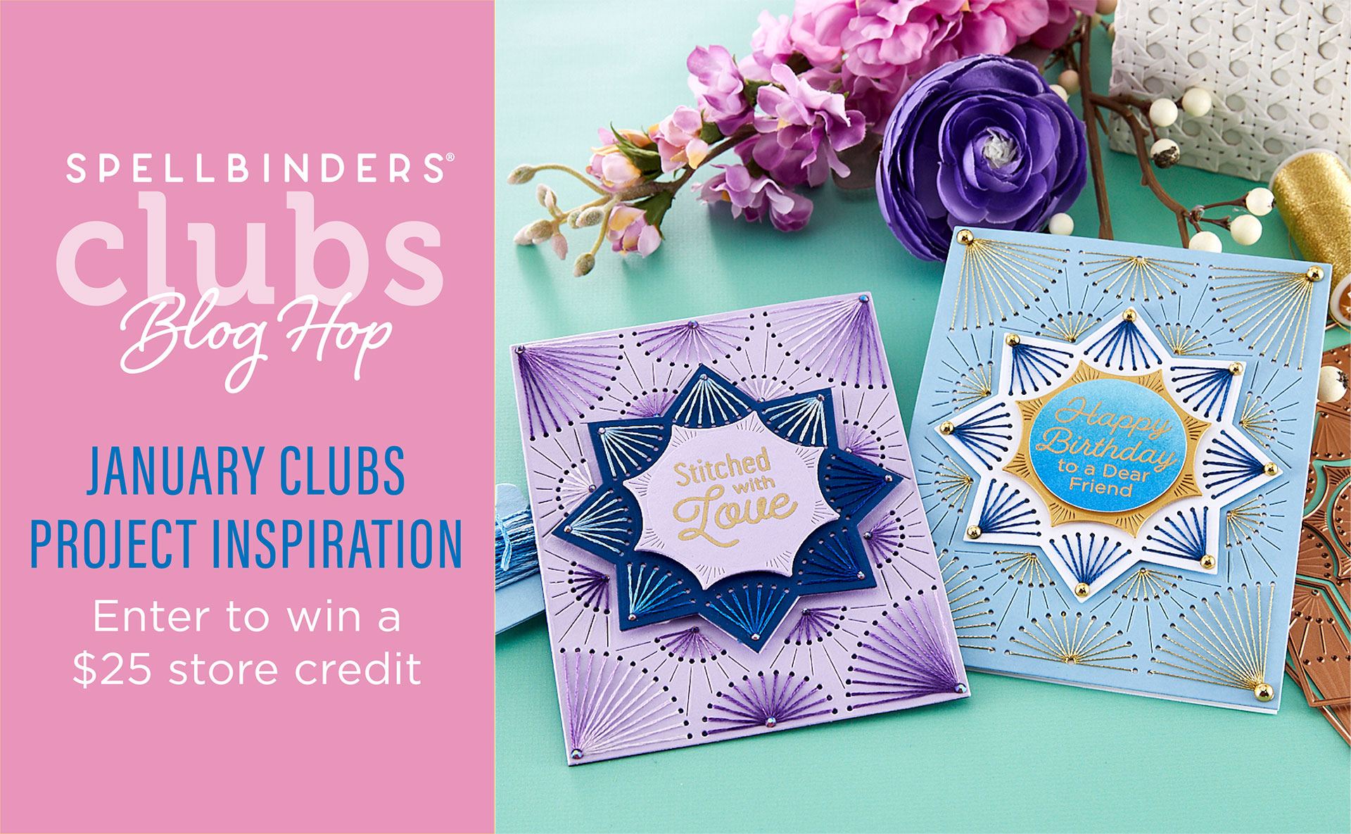 Spellbinders Clubs Blog Hop January Clubs