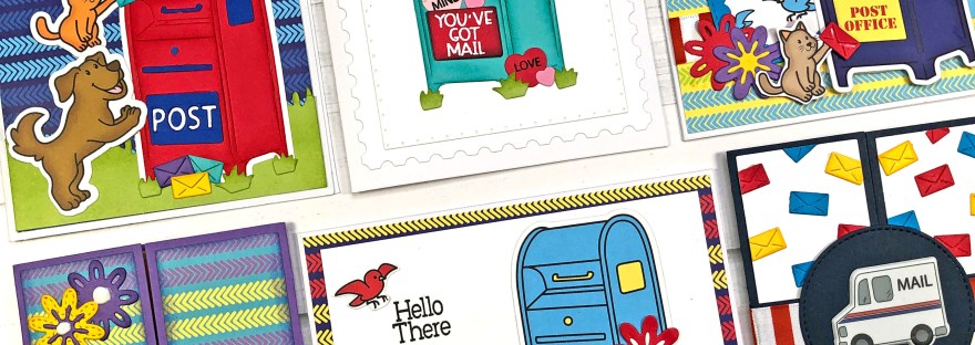 The Stamps of Life Card Kit January 2023 - The Stamps of Life Club - 10 Cards 1 Kit - Handmade card with postal mailbox