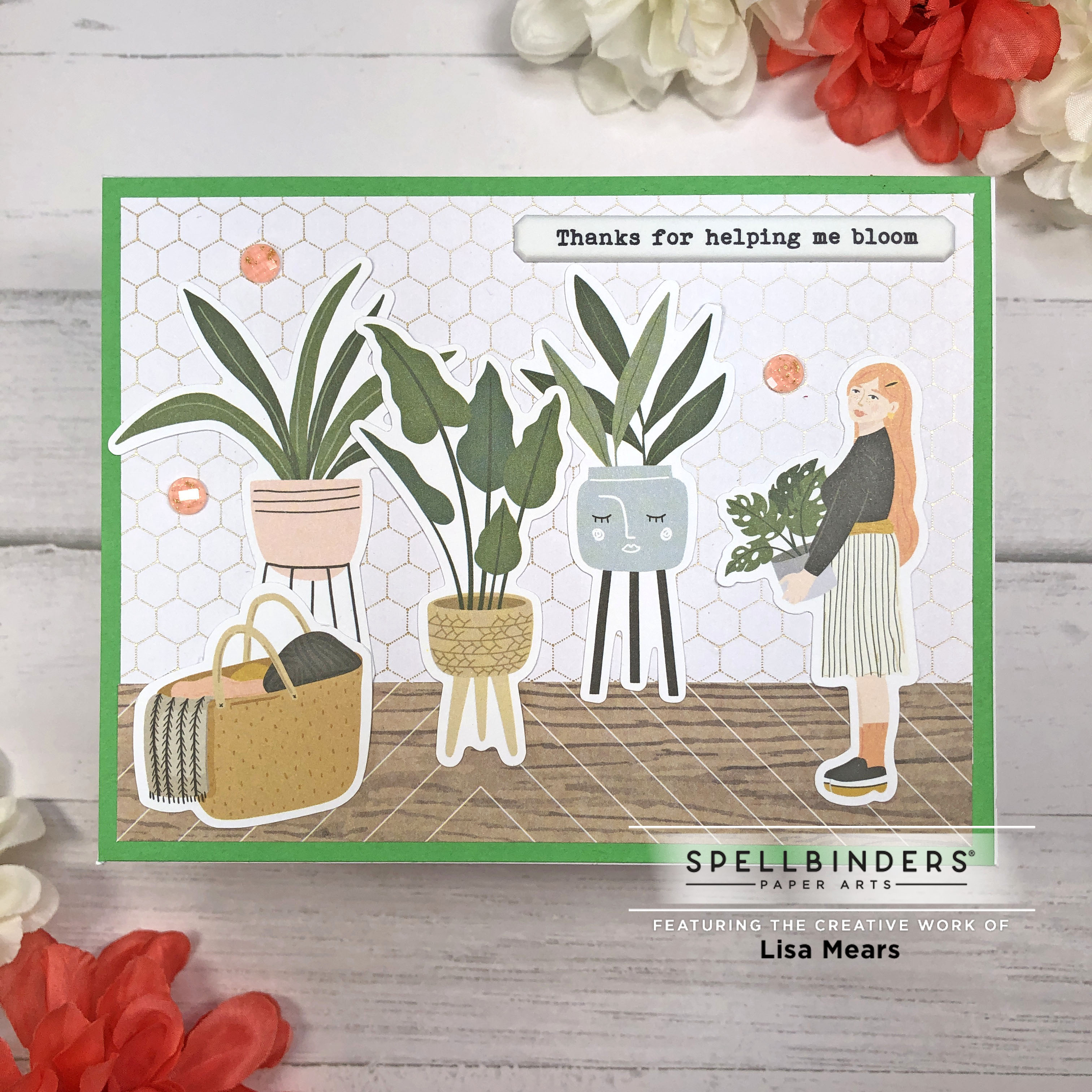 Spellbinders January 2023 Quick and Easy Card Kit - Indoor Garden