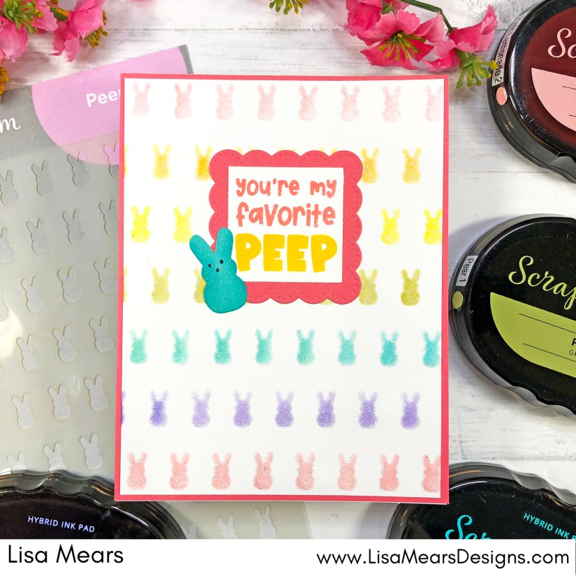Easter Peeps Stencil | Peep Card | Easter Card | Scrapbook.com