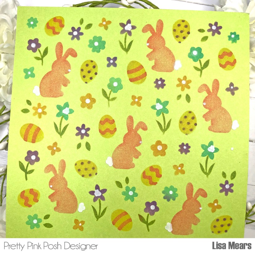 Pretty Pink Posh Layered Easter Floral Stencil