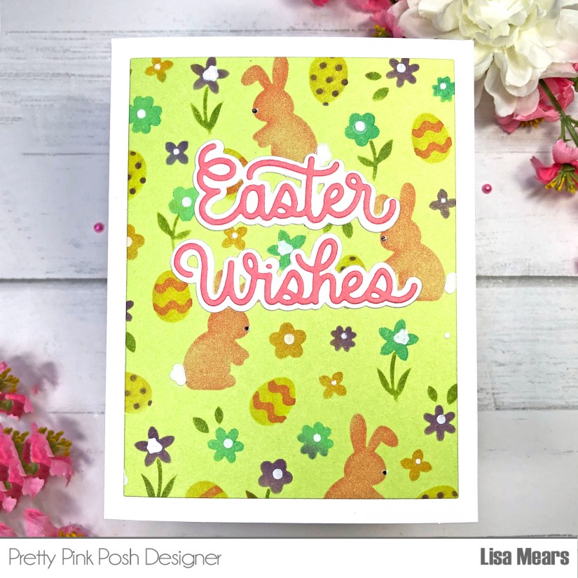 Pretty Pink Posh Layered Easter Floral Stencil