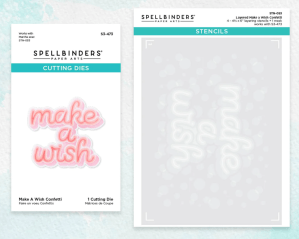 MAKE A WISH CONFETTI STENCIL AND DIE SET FROM THE LAYERED STENCILS COLLECTION SPELLBINDERS