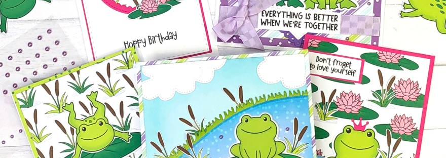 The Stamps of Life March 2023 Card Kit - Frogs 2 Stamp