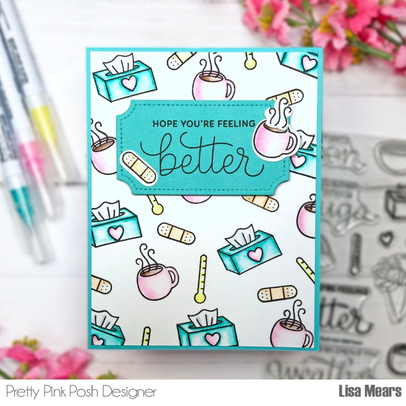 Get Well Soon Card Pretty Pink Posh