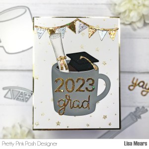 Pretty Pink Posh Graduation Mug Card