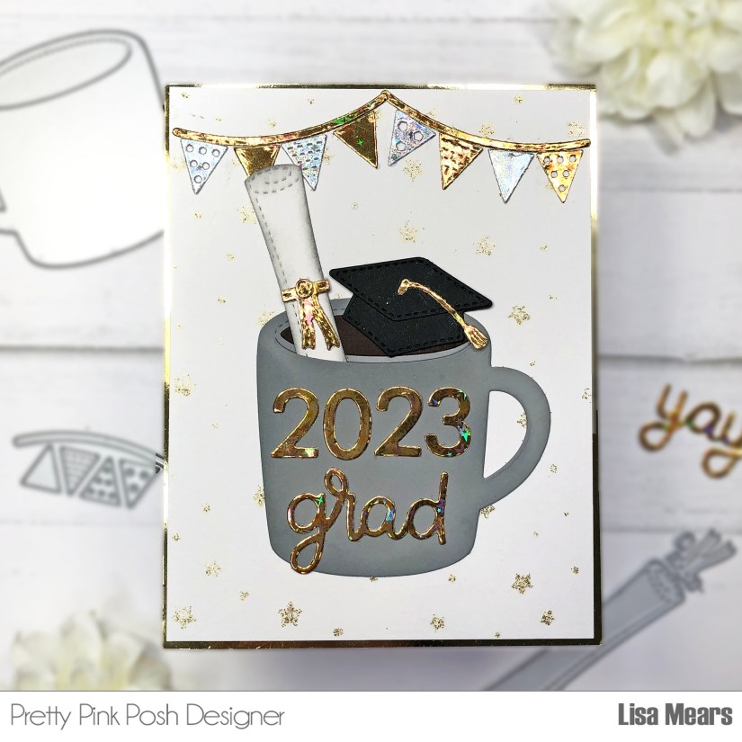 Pretty Pink Posh Graduation Mug Card