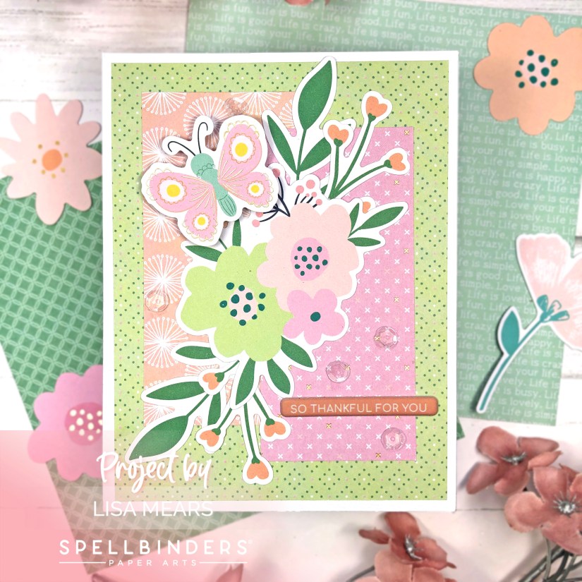 Spellbinders Card Kit – May 2023 – Spreading Happiness – 5 Cards – Lisa ...