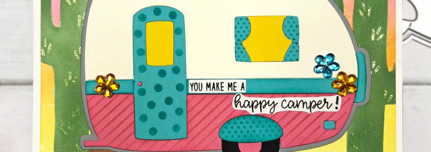 The Stamps of Life Fold-it May 2023 - Camper Fold it - Camper shaped card