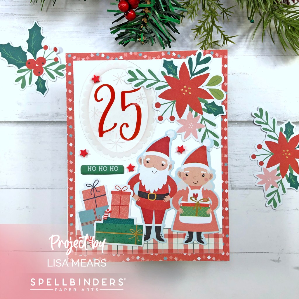 Spellbinders October 2023 Card Kit - Feeling Festive - Christmas Card kit - Santa Claus