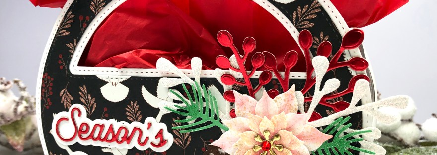 3D Gift Purse - Poinsettia Flower set - Scrap Diva Designs