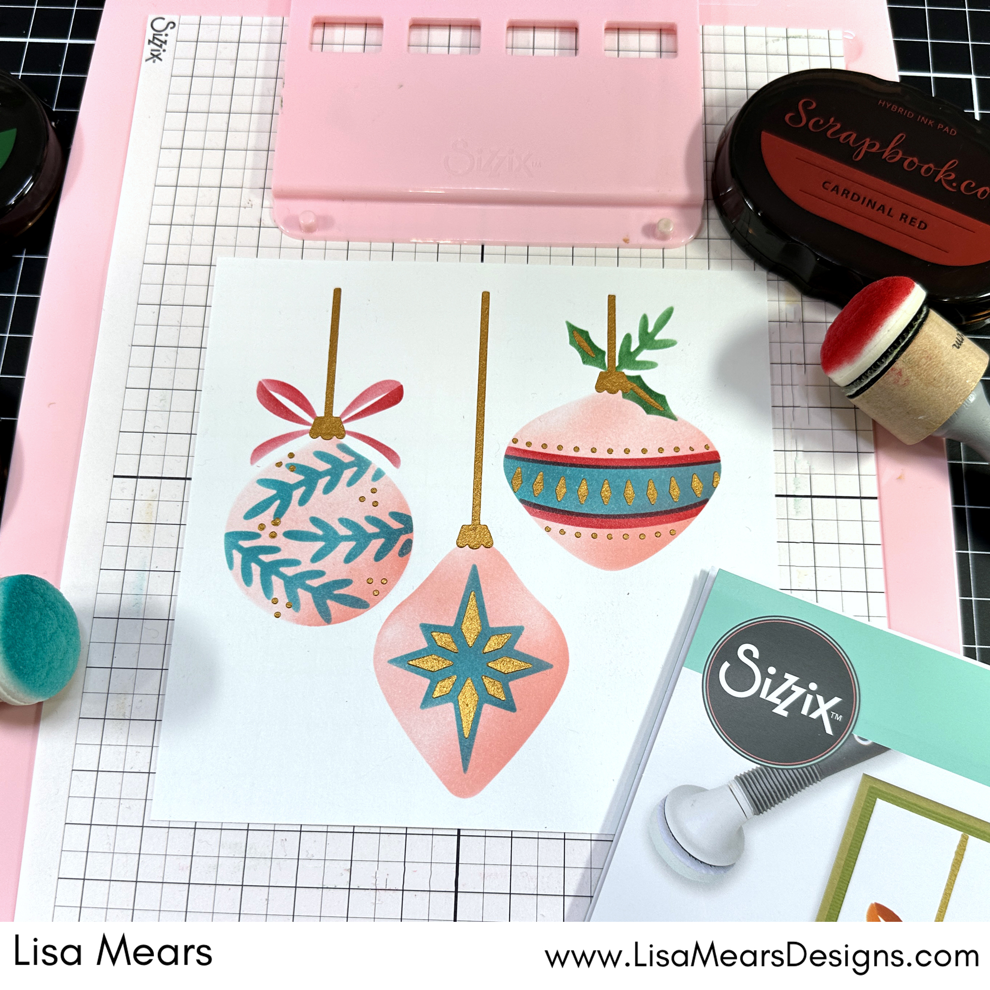 Sizzix Ornaments Stencil -Stamp and Stencil Tool