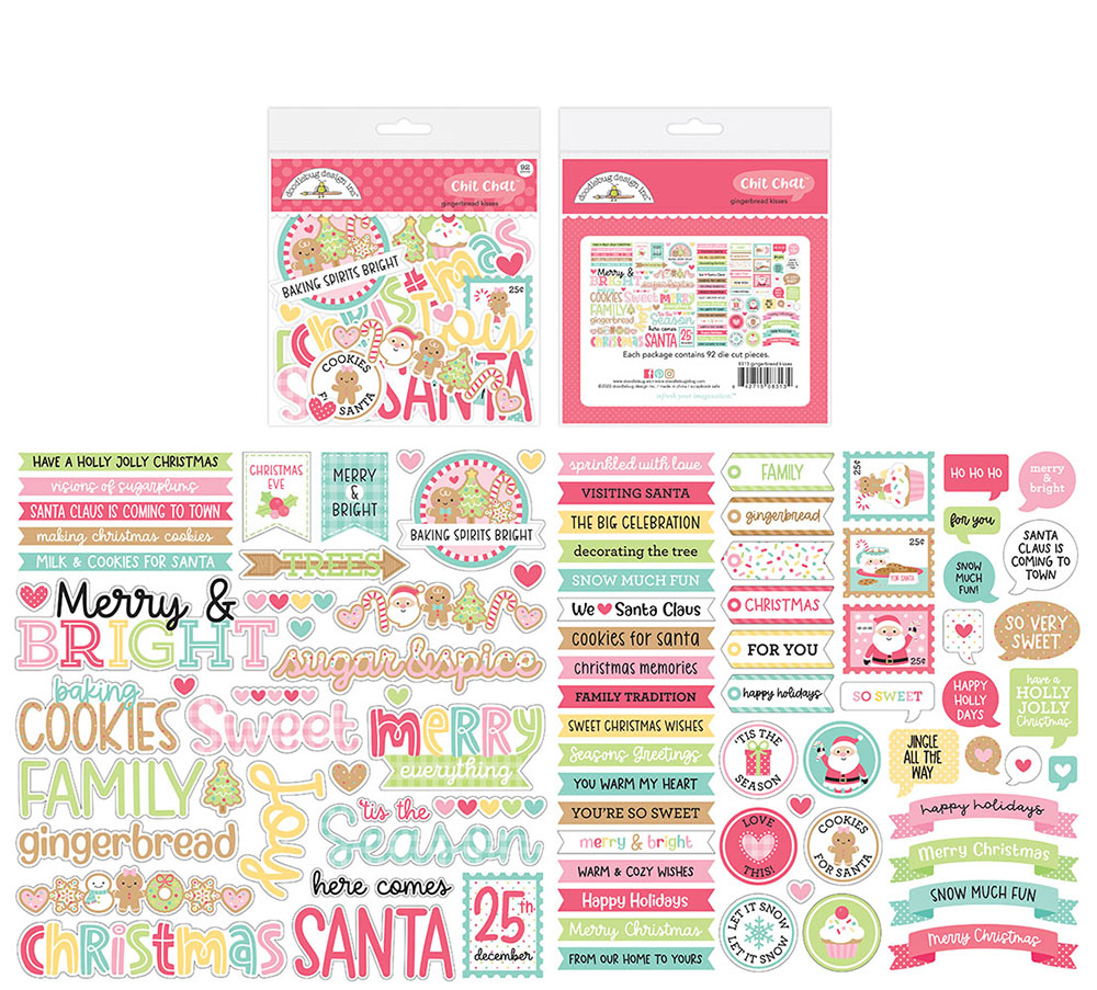 Doodlebug Design Gingerbread Kisses Chit Chat