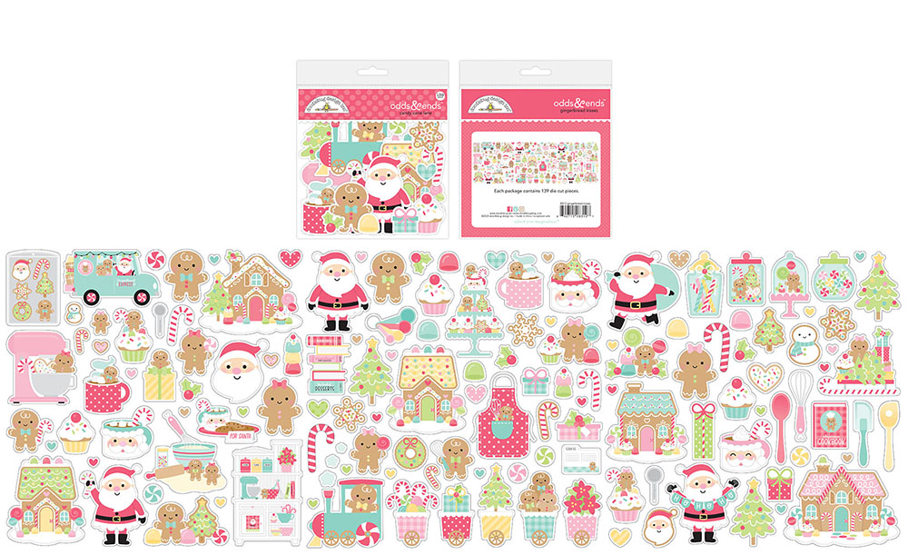 Doodlebug Design Gingerbread Kisses Odds and Ends