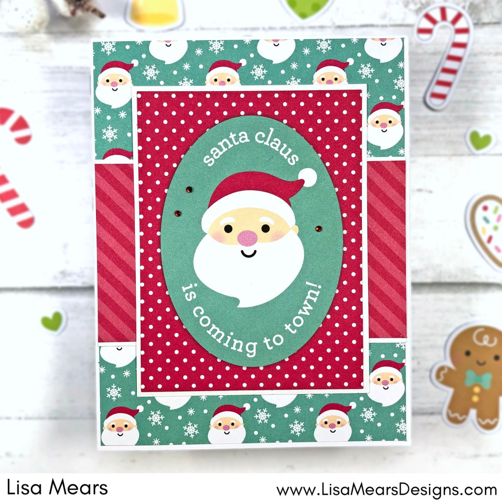 Doodlebug Gingerbread Kisses - Card using Cut aparts from 12 x 12 paper pad