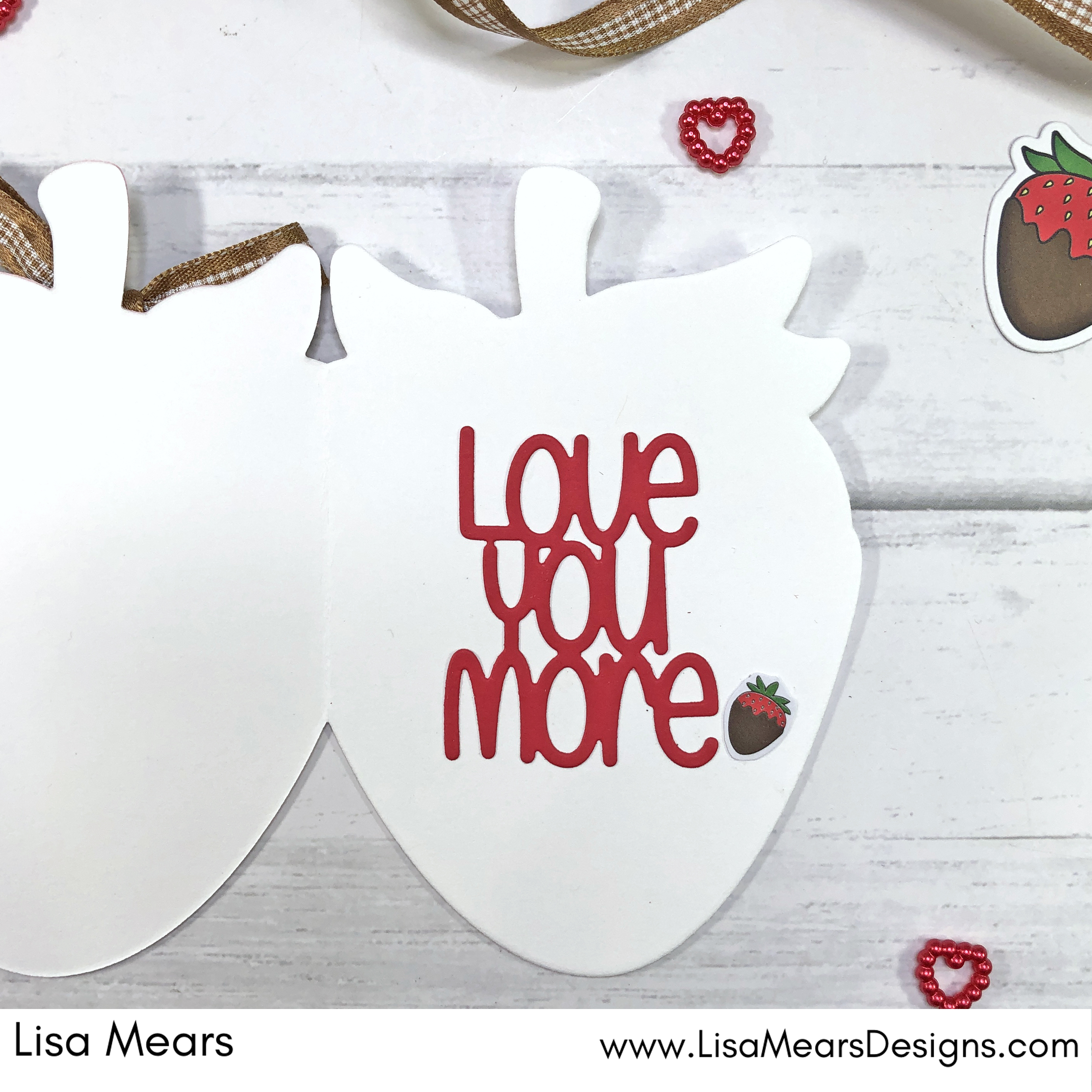 The Stamps of Life December 2023 Card Kit - Love You More - Chocolate Strawberries Card