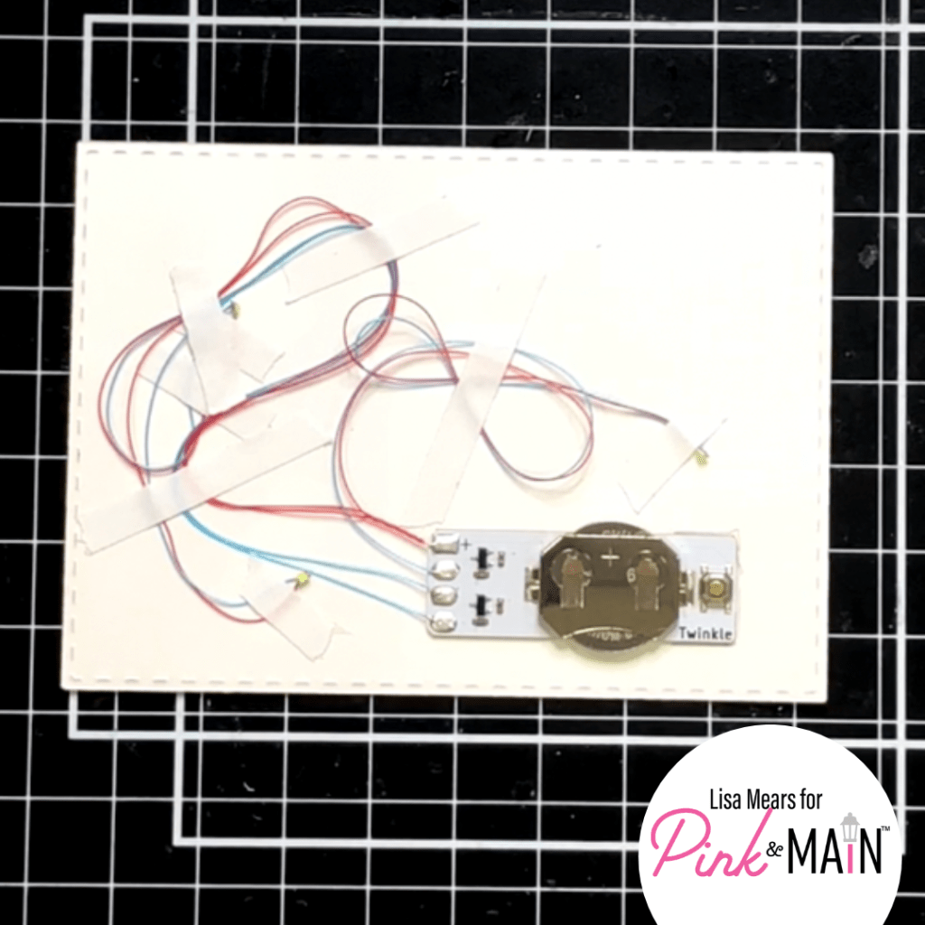 Pink and Main Reset Light up Card