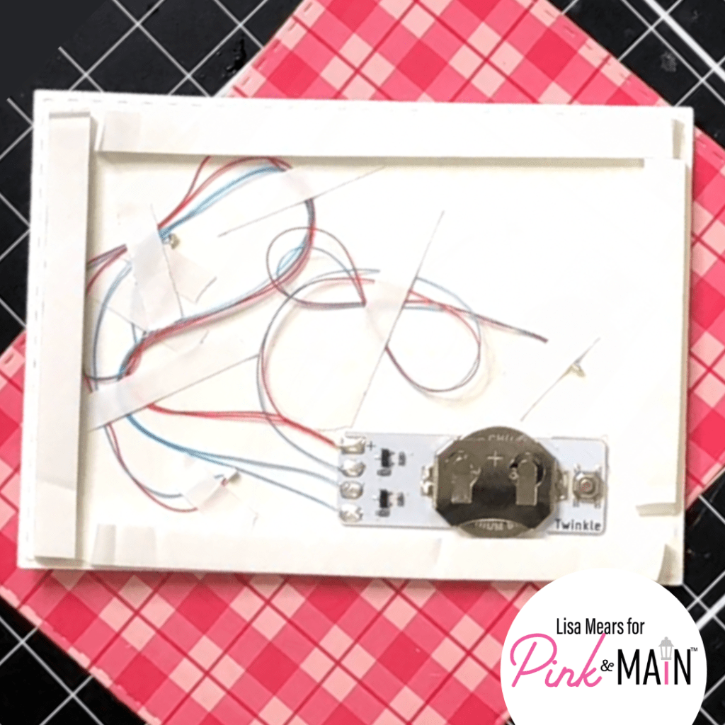 Pink and Main Reset Light up Card