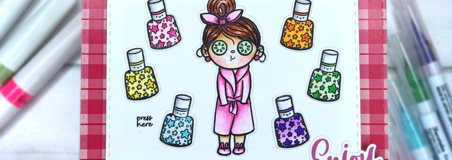 pink and main - Reset - Pear Blossom Press Light up Card - 1