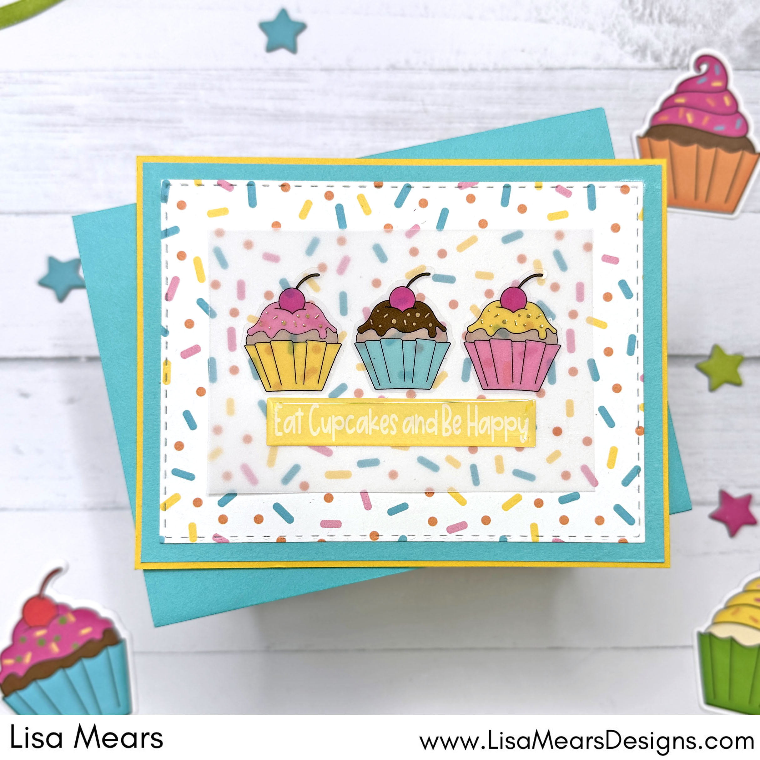 Cupcake Card - The Stamps of Life April 2024 Card Kit - Cupcake Delight - So Special Card Kit